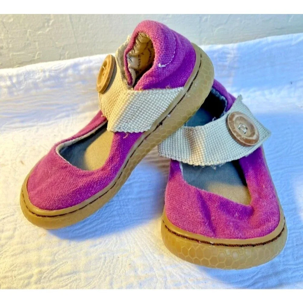 Livie & Luca Girl’s CARTA Mary Jane Purple Classic Textile Shoes Toddler Sz 5 T